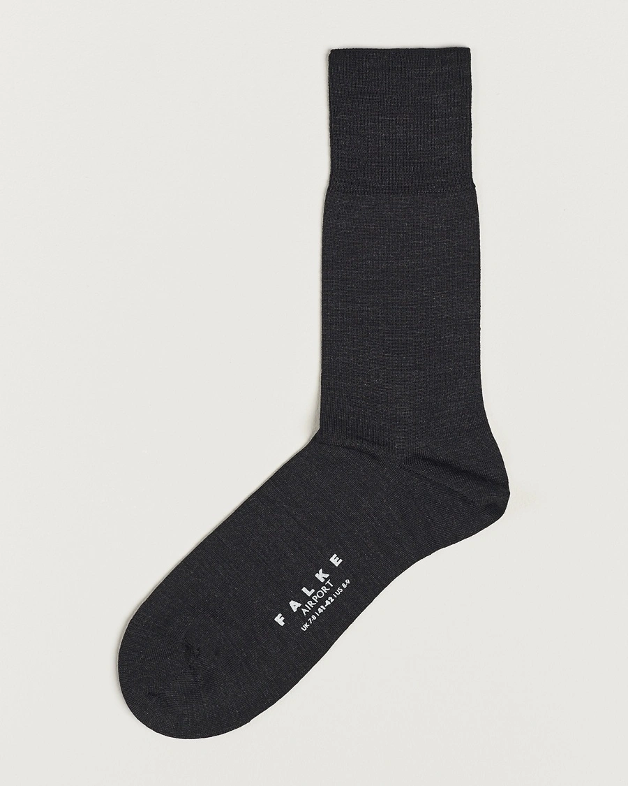 Falke Airport Socks Anthracite Melange – Grau