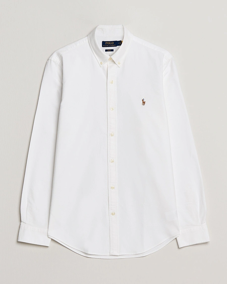 Polo Ralph Lauren Slim Fit Shirt Oxford White – Weiß