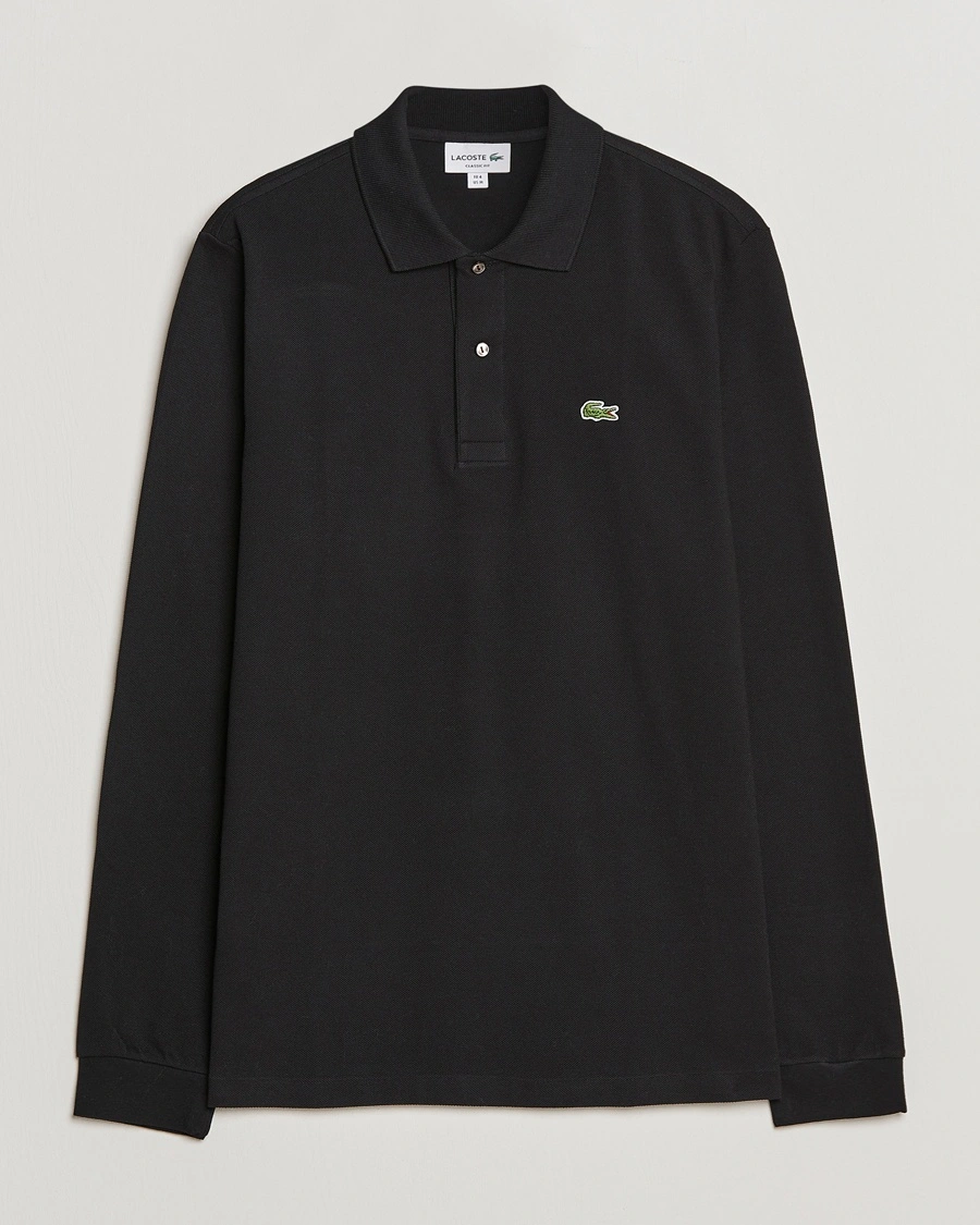 Lacoste Original Long Sleeve Polo Piké Black – Schwarz
