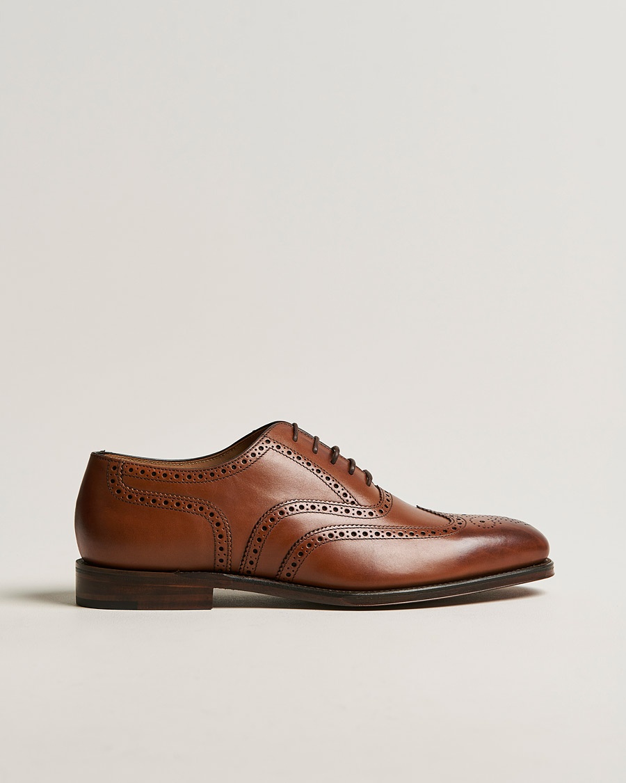 Loake 1880 Buckingham Brogue Brown Burnished Calf – Braun