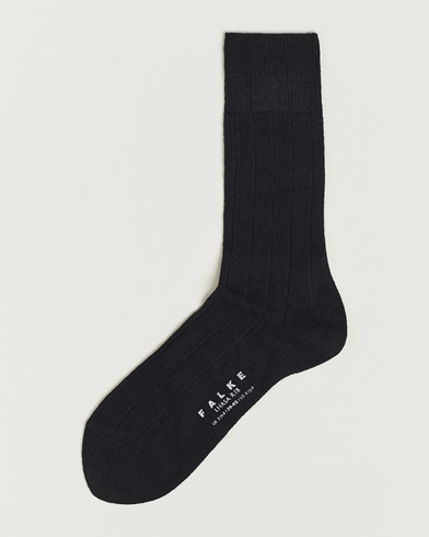 Herren | Socken aus Merinowolle | Falke | Lhasa Cashmere Socks Black