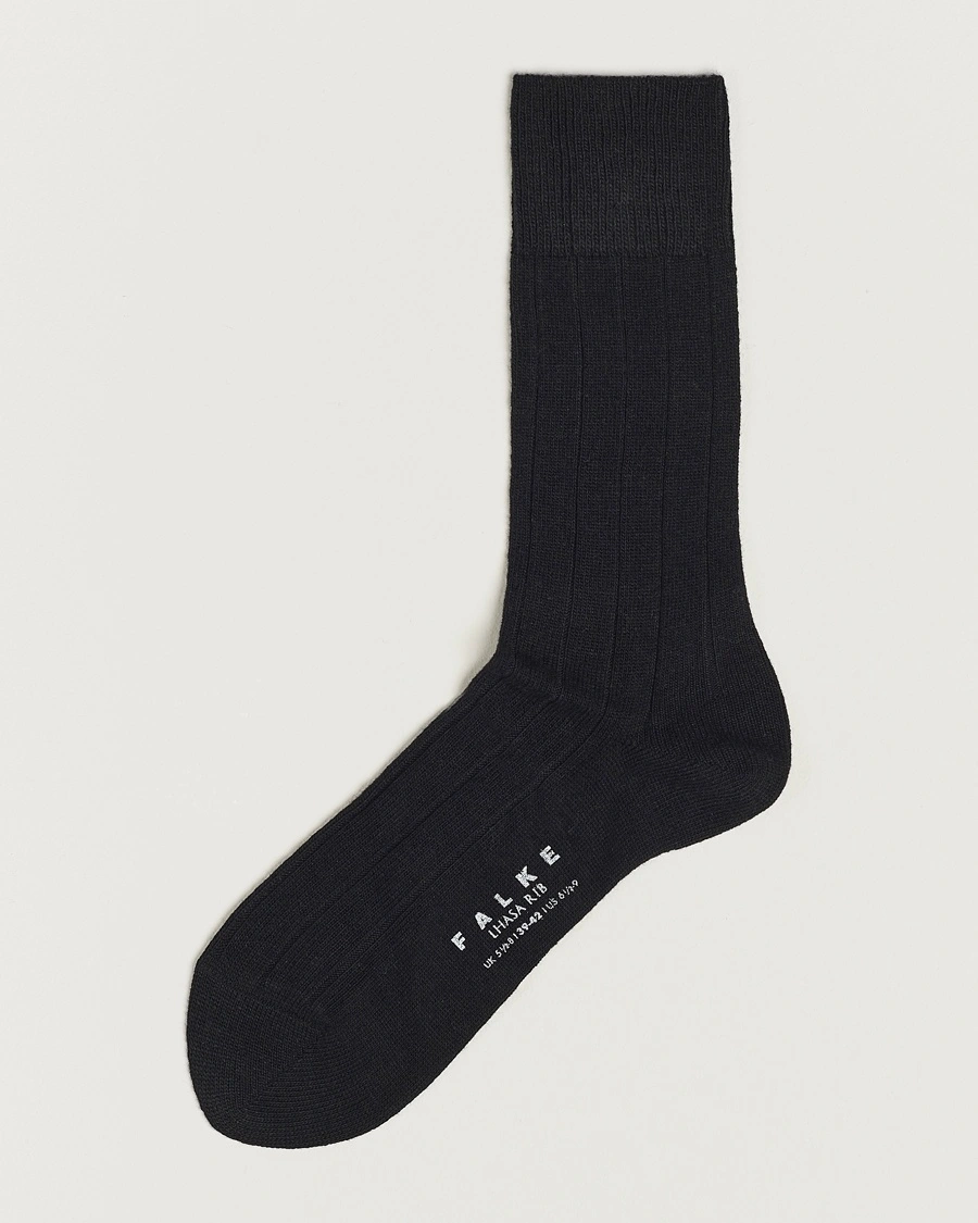Falke Lhasa Cashmere Socks Black – Schwarz
