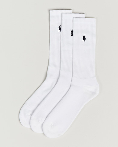 Herren | Normale Socken | Polo Ralph Lauren | 3-Pack Crew Sock White