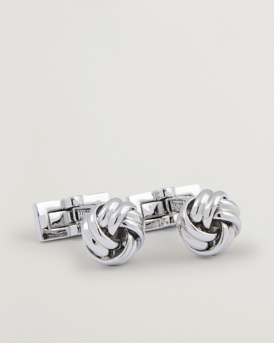 Herren |  | Skultuna | Cuff Links Black Tie Collection Knot Silver
