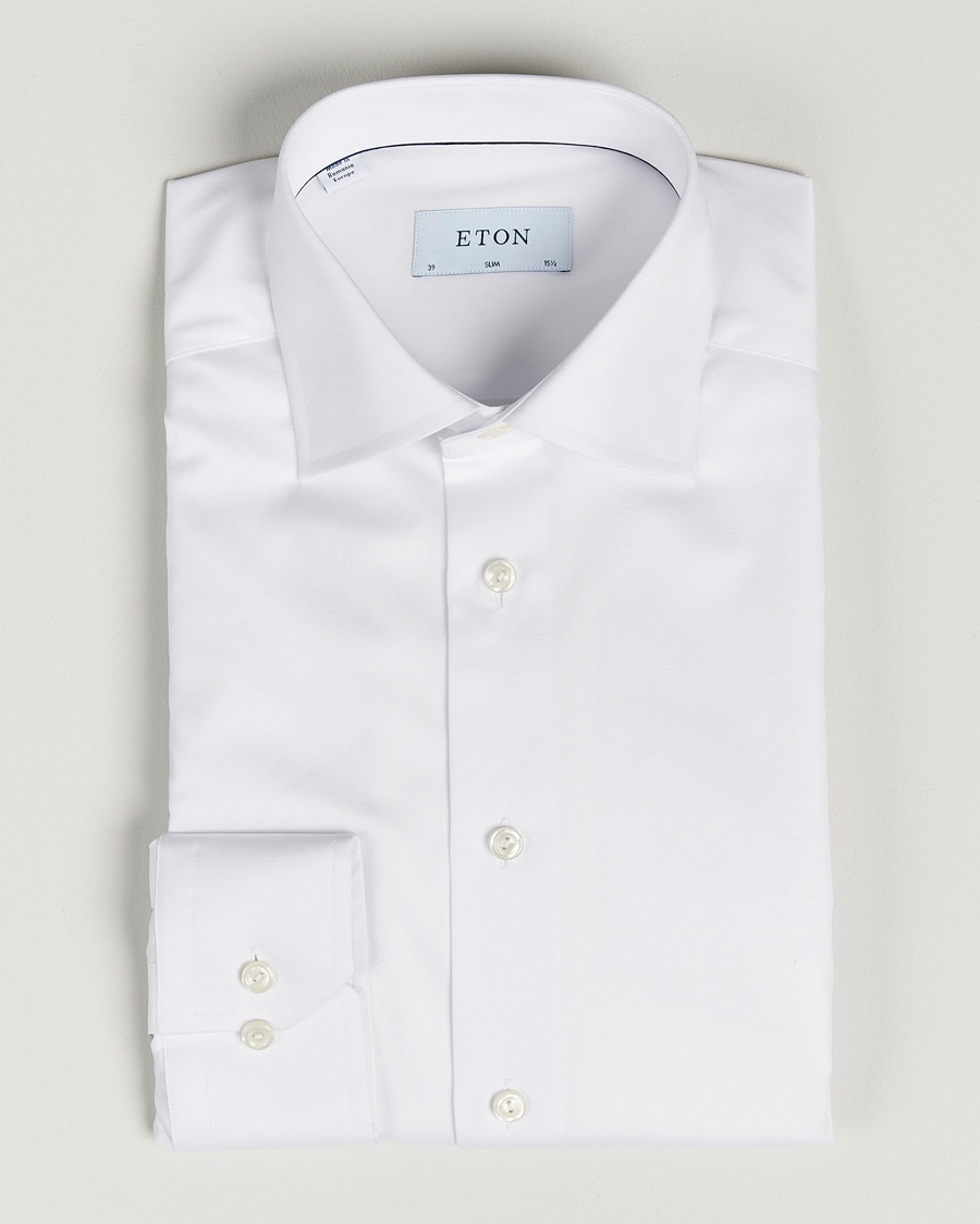 Eton Slim Fit Shirt White – Weiß