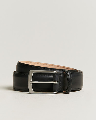 Herren | Sale accessoires | Loake 1880 | Henry Leather Belt 3,3 cm Black