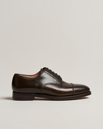 Herren | Handgefertigte Schuhe | Crockett & Jones | Bradford Derby Dark Brown Cordovan