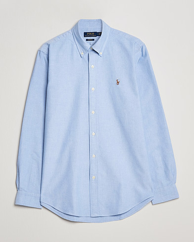 Herren | Preppy Authentic | Polo Ralph Lauren | Custom Fit Oxford Shirt Blue