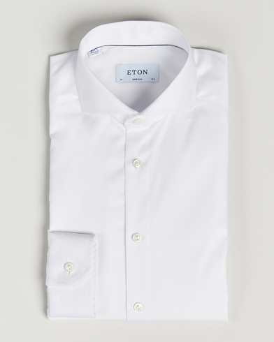 Herren | Eton | Eton | Super Slim Fit Shirt Cutaway White