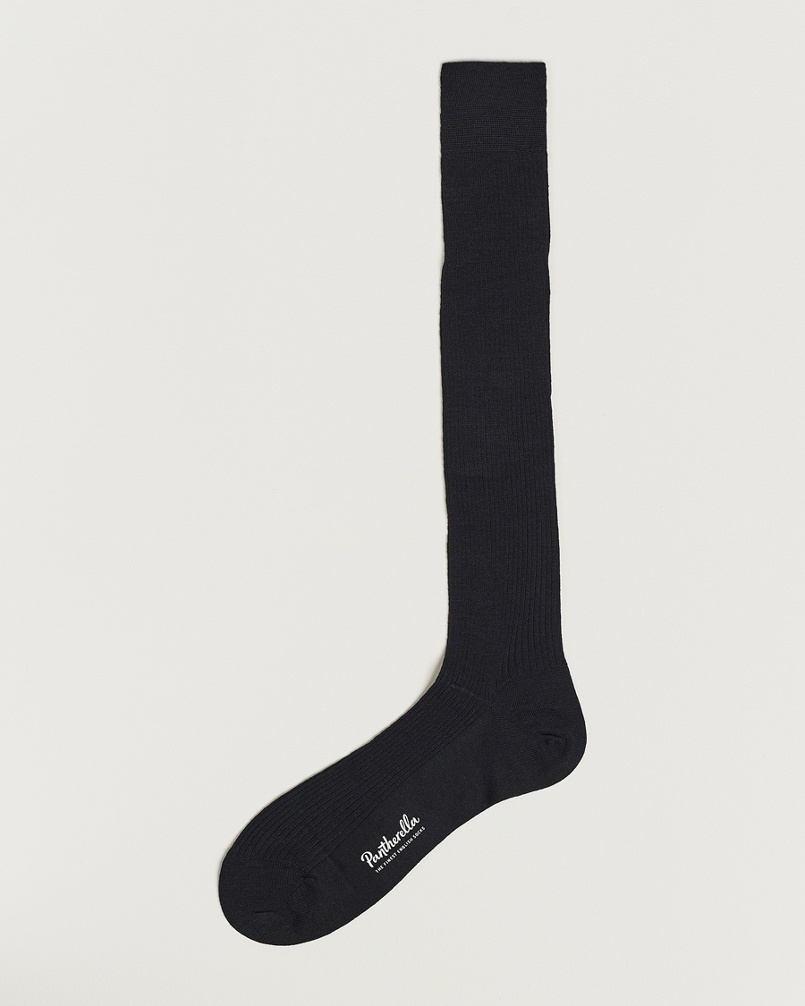 Pantherella Naish Long Merino/Nylon Sock Black – Schwarz