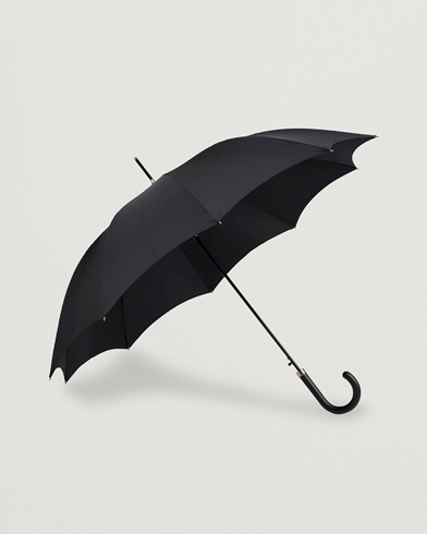 Herren | Stylisch im Regen | Fox Umbrellas | Hardwood Automatic Umbrella Black