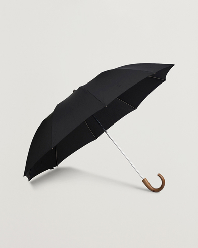 Herren | Stylisch im Regen | Fox Umbrellas | Telescopic Umbrella Black
