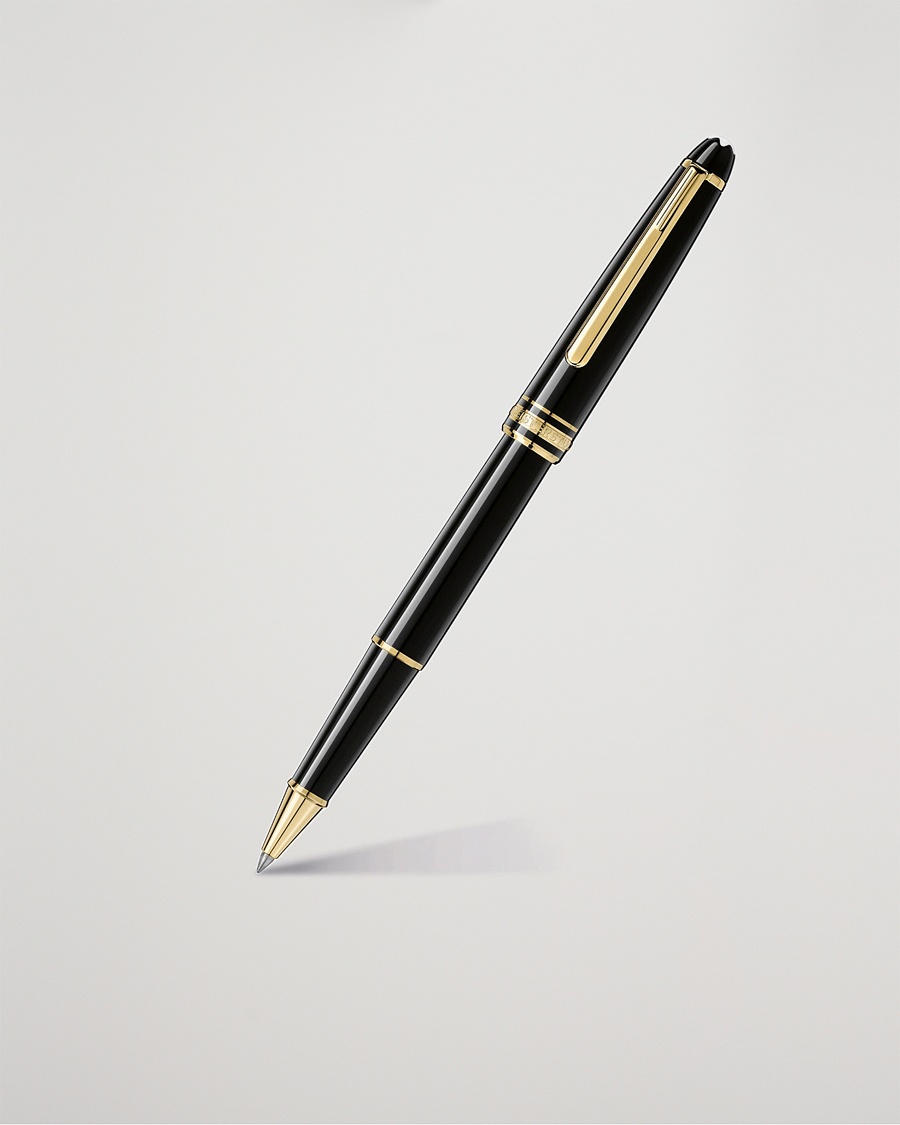 Montblanc 163 Classique Meisterstück Rollerball Pen Black – Schwarz
