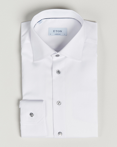 Herren | Businesshemden | Eton | Contemporary Fit Signature Twill Shirt White