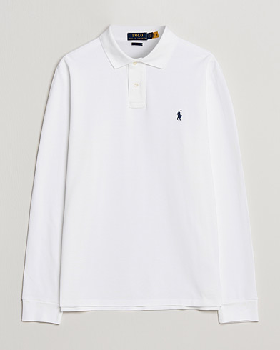 Herren |  | Polo Ralph Lauren | Slim Fit Long Sleeve Polo White