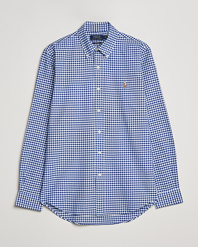 Herren |  | Polo Ralph Lauren | Custom Fit Oxford Gingham Shirt Blue/White