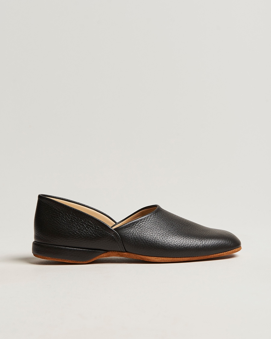 Crockett & Jones Grecian Home Slipper Black – Schwarz
