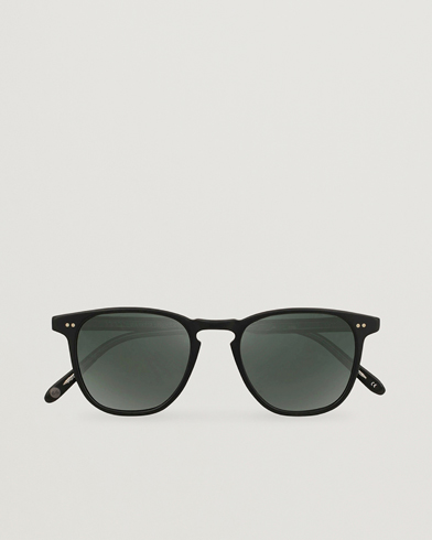 Herren | Gebogene Sonnenbrillen | Garrett Leight | Brooks 47 Sunglasses Matte Black/Blue Smoke Polarized