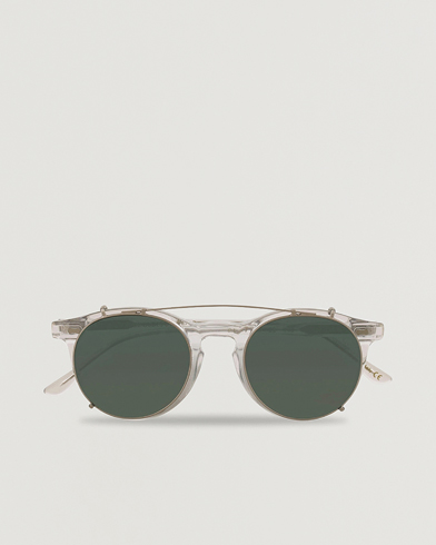 Herren | Runde Sonnenbrillen | TBD Eyewear | Pleat Clip On Sunglasses  Transparent