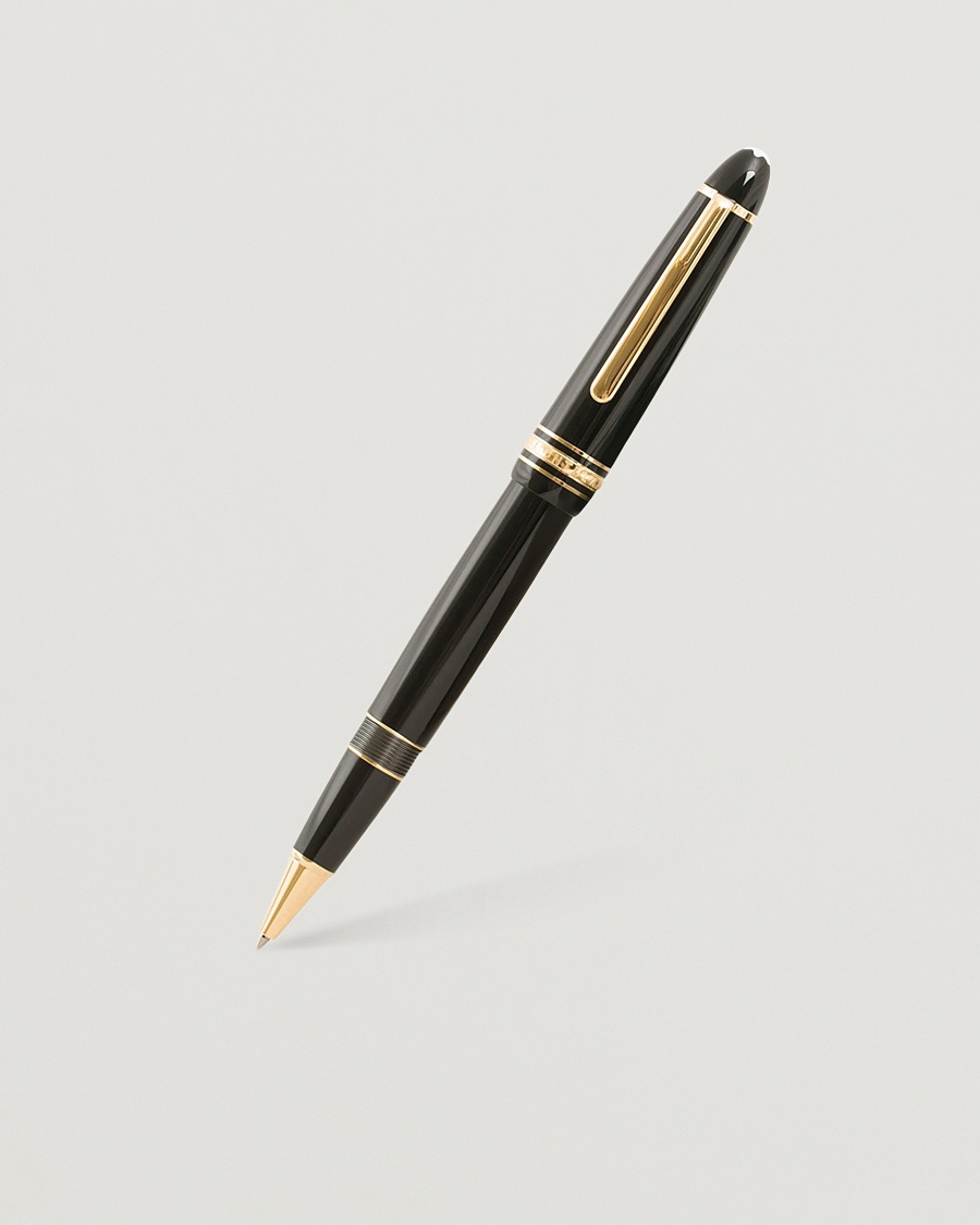Montblanc 162 Meisterstück Rollerball LeGrand Pen Black/Yellow Gold – Schwarz
