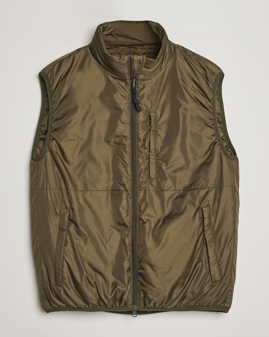 Aspesi Jil Padded Vest Dark Military – Grün