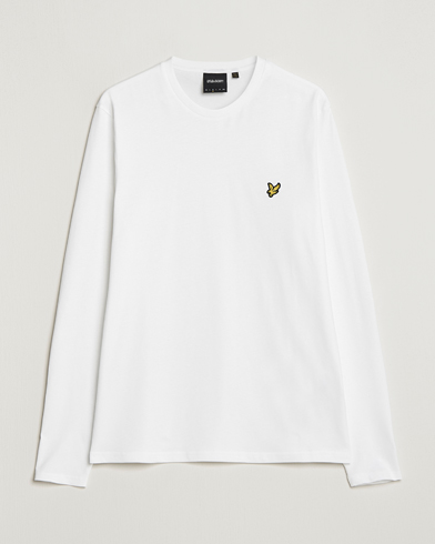 Herren | Langarm T-Shirt | Lyle & Scott | Plain Long Sleeve Cotton Tee White