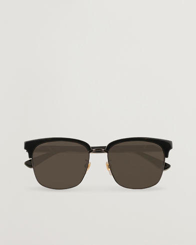Herren | Gebogene Sonnenbrillen | Gucci | GG0382S Sunglasses Black/Grey