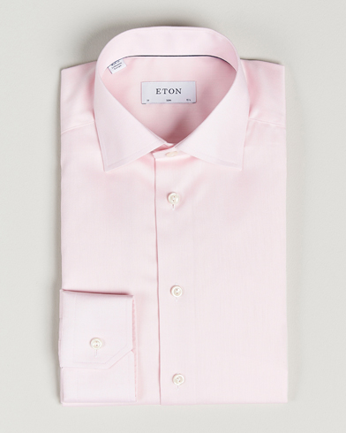 Herren | Eton | Eton | Slim Fit Signature Twill Shirt Pink