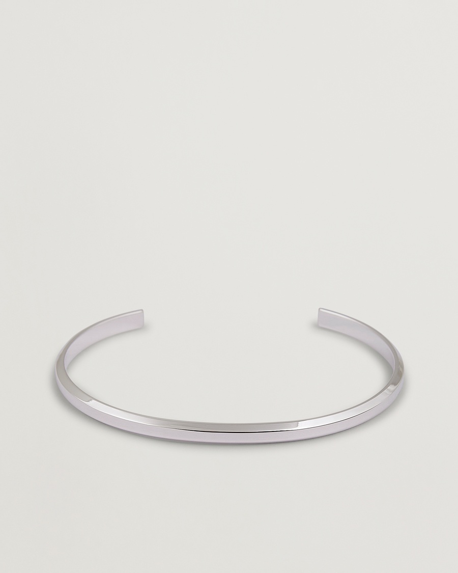Skultuna Icon Cuff Thin Polished Steel – Silber