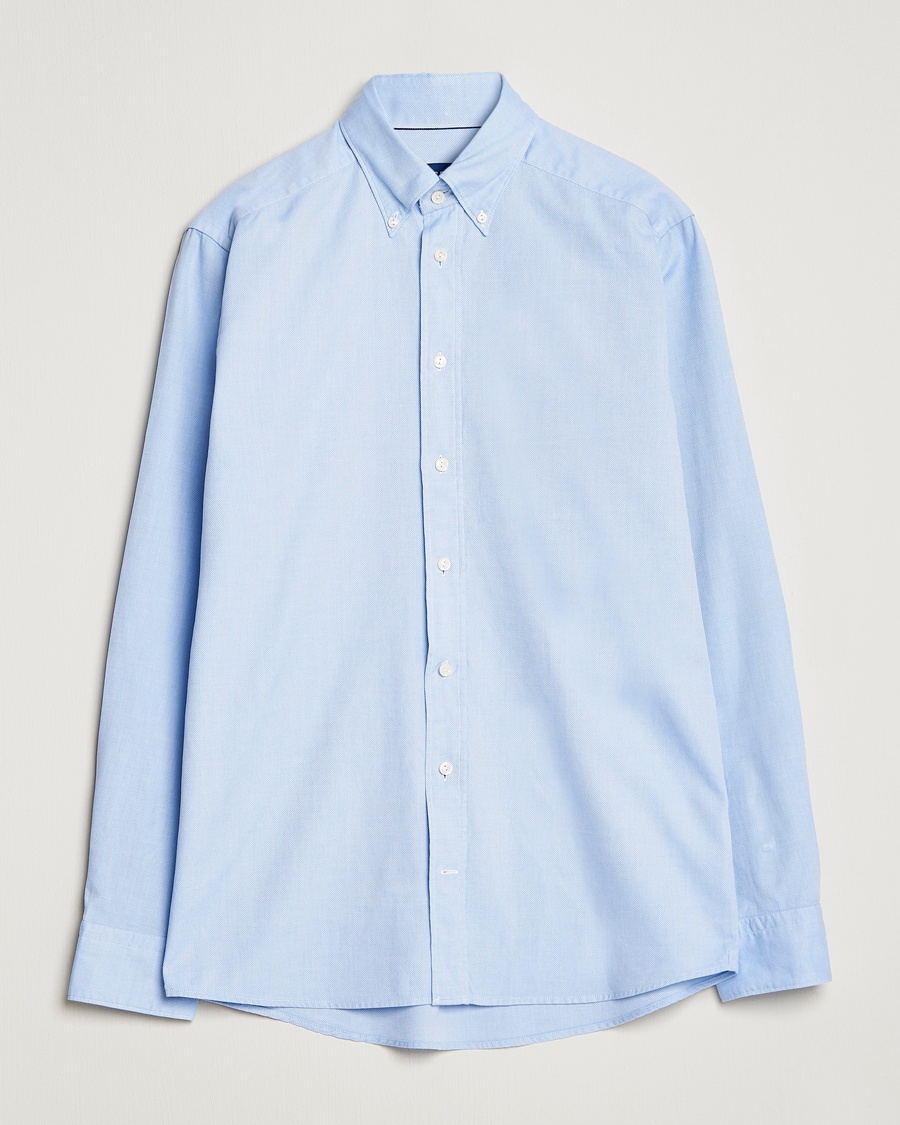 Eton Slim Fit Royal Oxford Button Down Light Blue – Blau