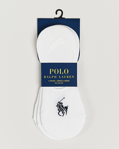 Herren | Sneaker | Polo Ralph Lauren | 3-Pack No Show Big Pony Pony Socks White