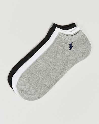 Herren | Sneaker | Polo Ralph Lauren | 3-Pack Ghost Sock Black/Grey/White