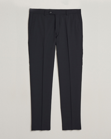 Herren | Anzughosen | Oscar Jacobson | Denz Wool Stretch Trousers Black