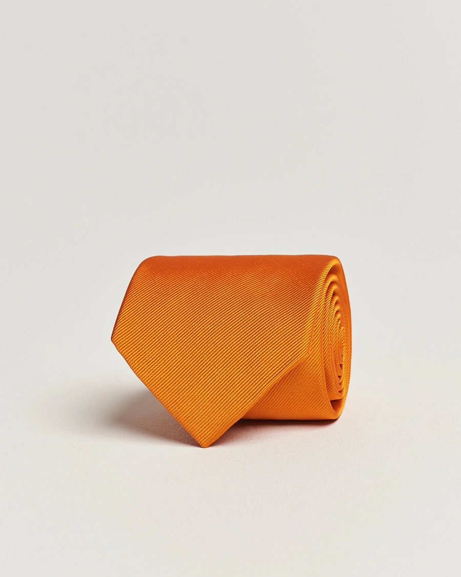 Amanda Christensen Plain Classic Tie 8 cm Orange – Orange