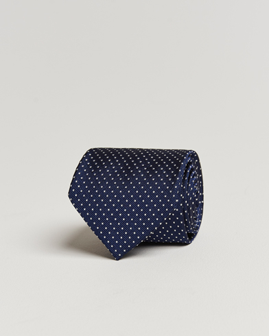 Herren | Special gifts | Amanda Christensen | Micro Dot Classic Tie 8 cm Navy/White
