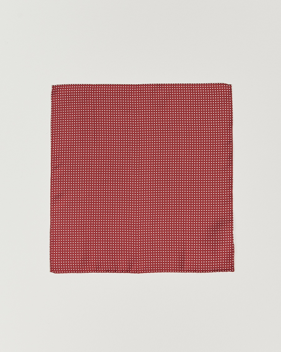Amanda Christensen Handkerchief Dot Silk Wine Red – Rot