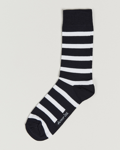 Herren |  | Armor-lux | Loer Stripe Sock Rich Navy/White