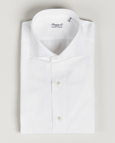 Herren | Businesshemden | Finamore Napoli | Milano Slim Fit Classic Shirt White