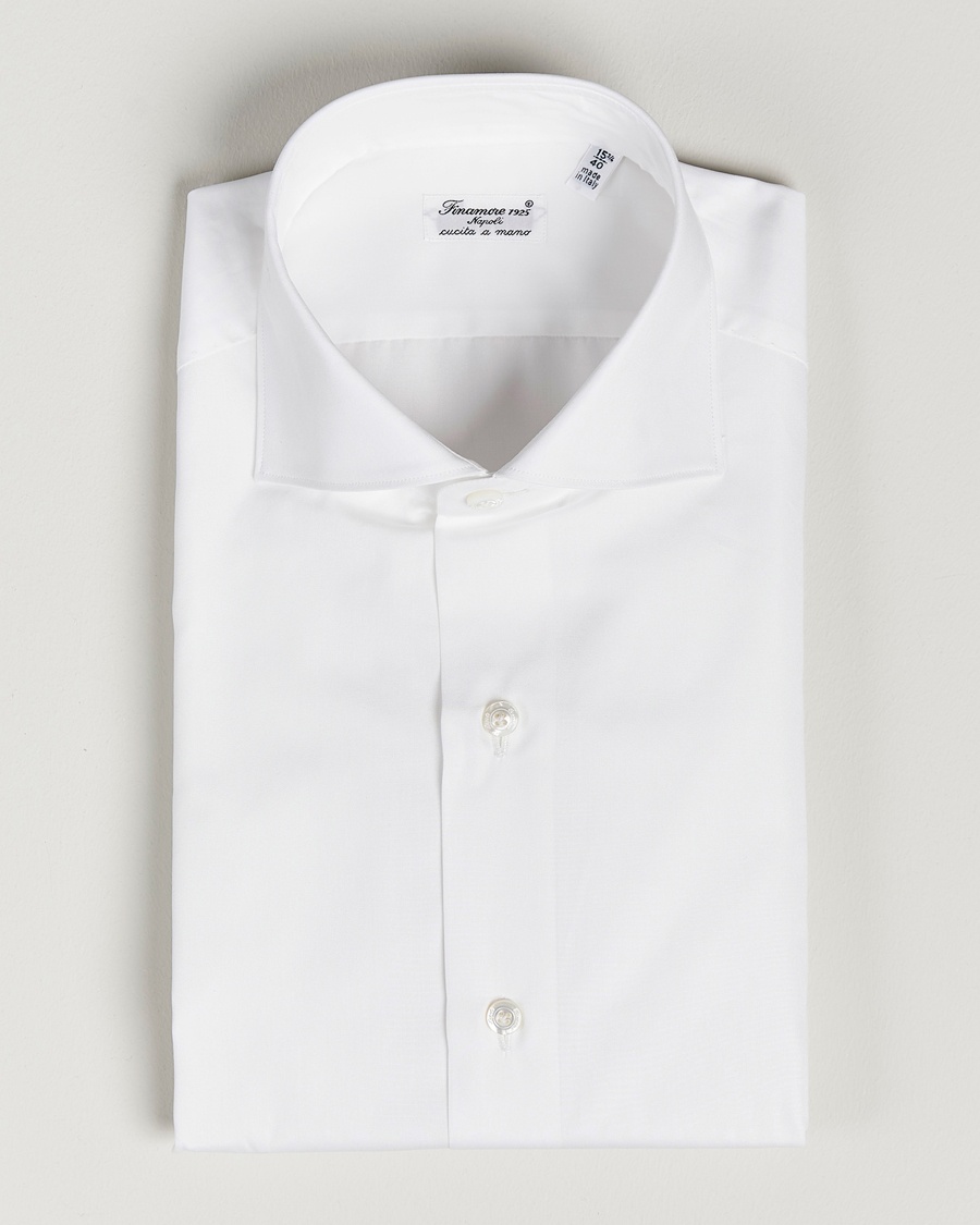 Finamore Napoli Milano Slim Fit Classic Shirt White – Weiß