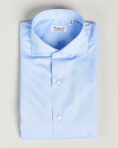 Herren | Cocktail | Finamore Napoli | Milano Slim Fit Classic Shirt Light Blue