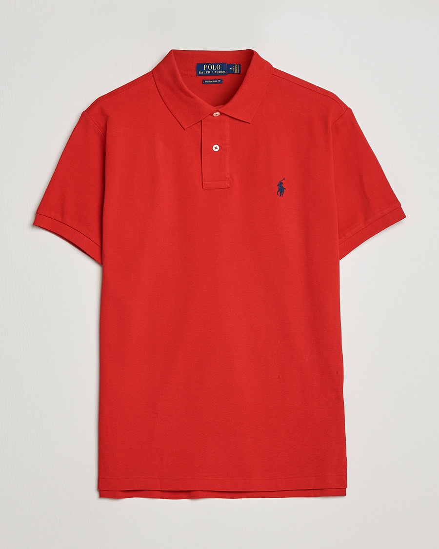 Polo Ralph Lauren Custom Slim Fit Polo Red – Rot