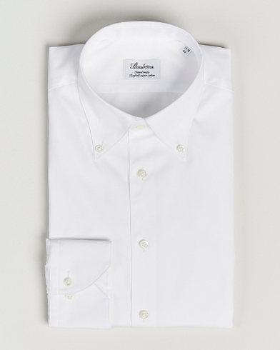 Herren |  | Stenströms | Fitted Body Button Down Shirt White