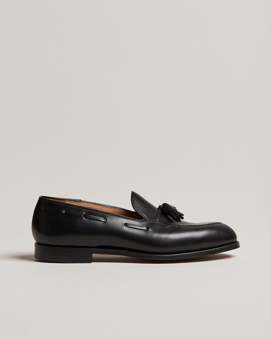 Crockett & Jones Cavendish 2 Tassel Loafer Black Calf – Schwarz