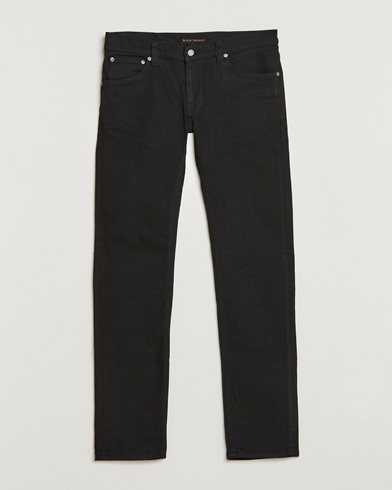 Herren | Schwartze Jeans | Nudie Jeans | Tight Terry Organic Jeans Ever Black