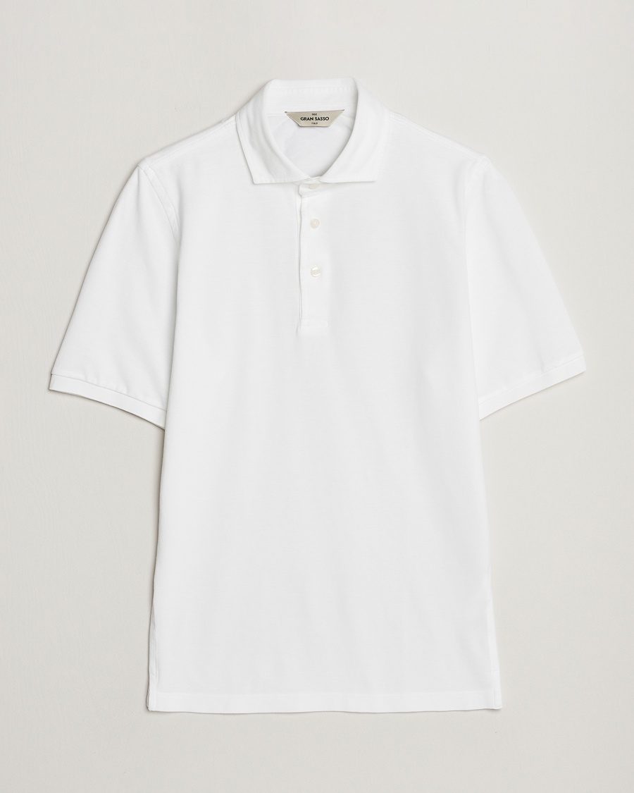 Gran Sasso Washed Polo White – Weiß