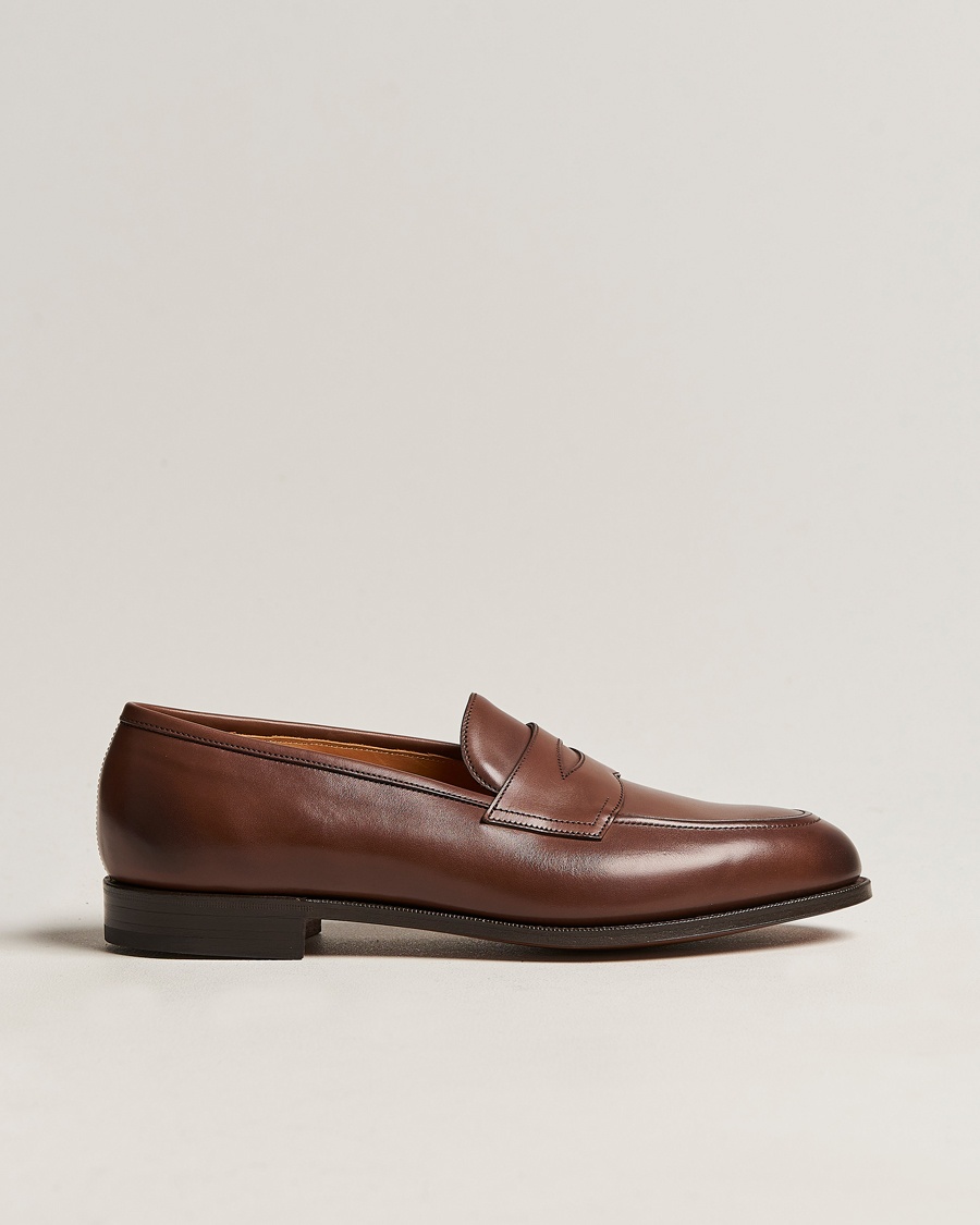 Edward Green Piccadilly Penny Loafer Dark Oak Antique – Braun