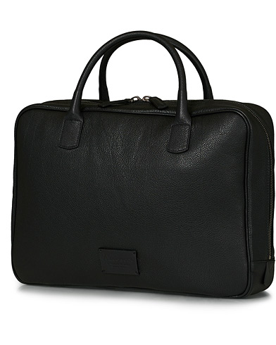 Herren | Italian Department | Anderson's | Full Grain Leather Briefcase Black
