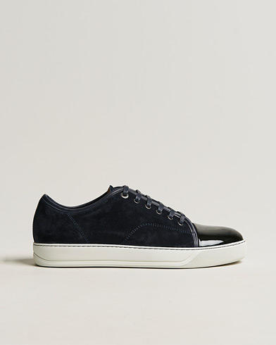 Herren | Luxury Brands | Lanvin | Patent Cap Toe Sneaker Navy