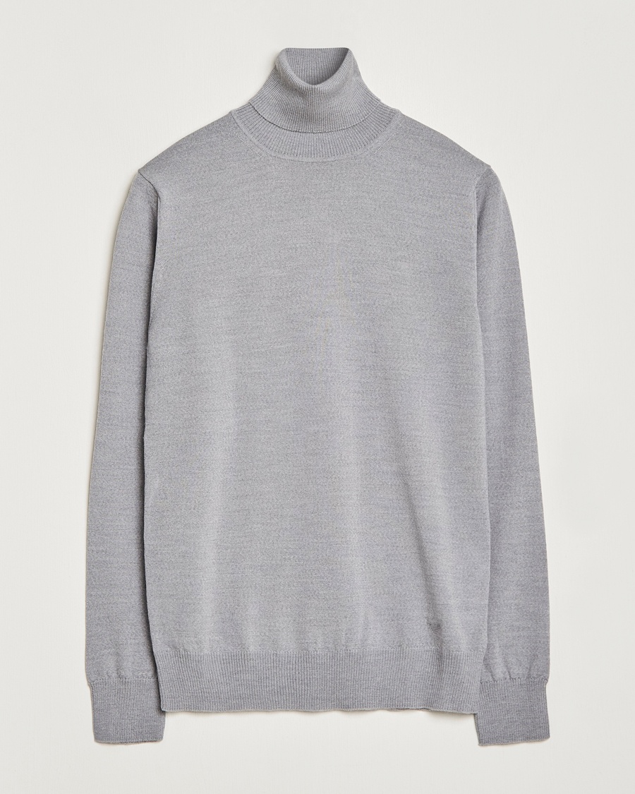 Emporio Armani Knitted Merio Polo Grey – Grau