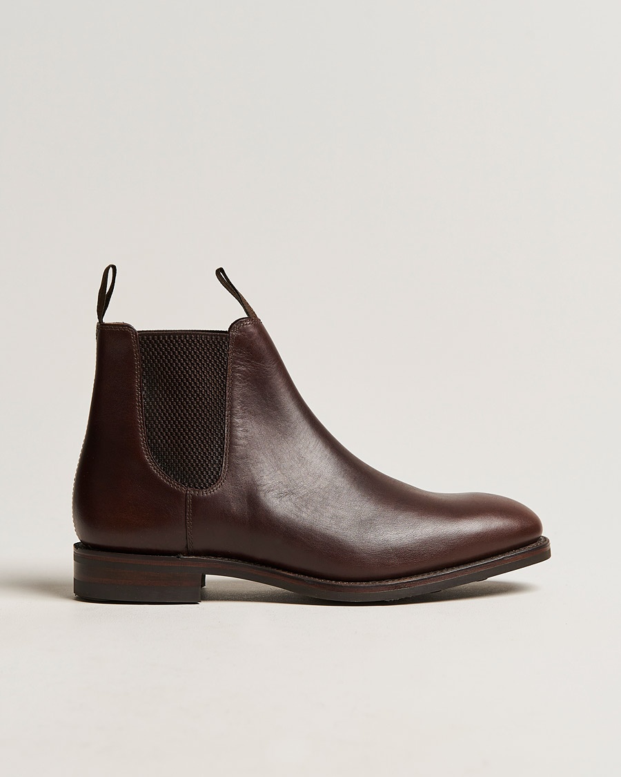 Loake 1880 Chatsworth Chelsea Boot Dk Brown Waxy Calf – Braun